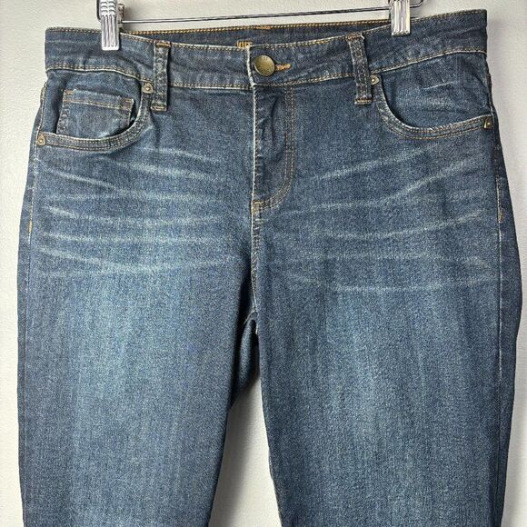 Kut From the Kloth Skinny Jeans with Zippers on the Ankles Size 10 - Picture 4 of 10
